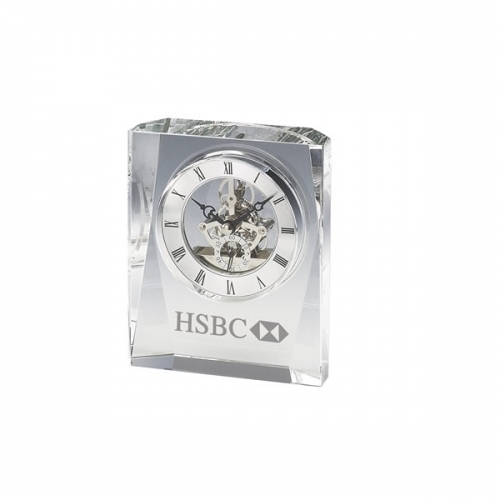 LVH Crystal Trophy Clock 5 1/2